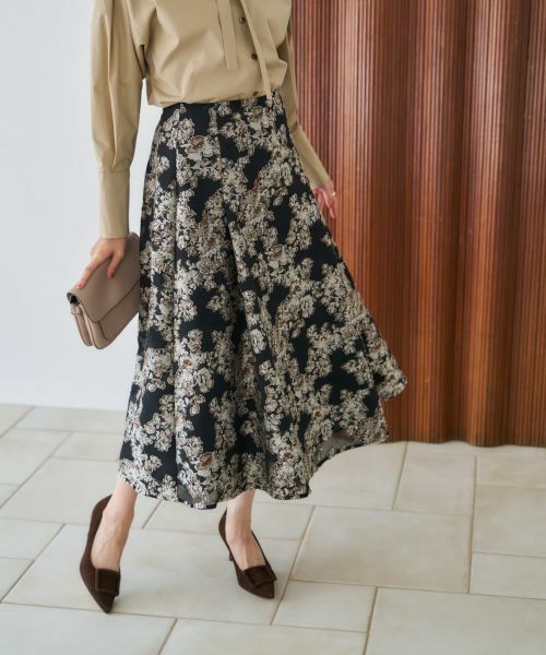NEMIKA / ネミカ ミニ・ひざ丈スカート | ボタニカル柄ロングスカート【NEMIKA】 | 詳細14