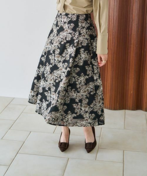 NEMIKA / ネミカ ミニ・ひざ丈スカート | ボタニカル柄ロングスカート【NEMIKA】 | 詳細15