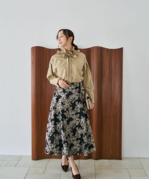 NEMIKA / ネミカ ミニ・ひざ丈スカート | ボタニカル柄ロングスカート【NEMIKA】 | 詳細17