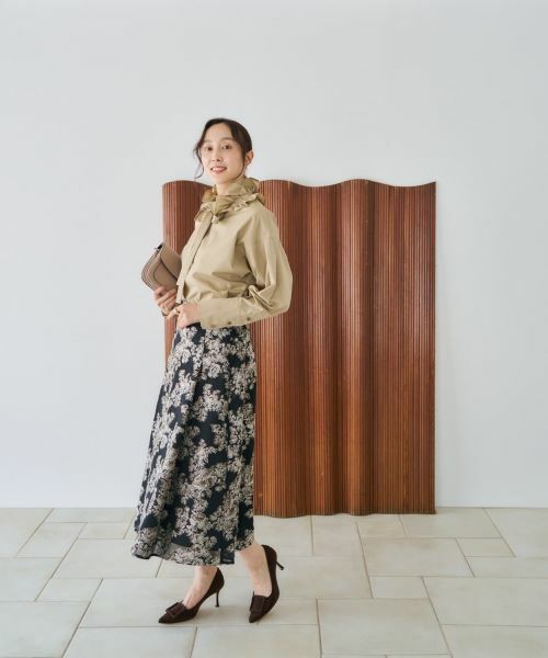 NEMIKA / ネミカ ミニ・ひざ丈スカート | ボタニカル柄ロングスカート【NEMIKA】 | 詳細18