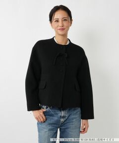 NEMIKA / ネミカ テーラードジャケット | リボンノーカラージャケット【NEMIKA】