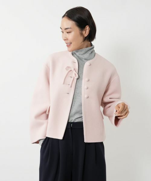 NEMIKA / ネミカ テーラードジャケット | リボンノーカラージャケット【NEMIKA】 | 詳細13