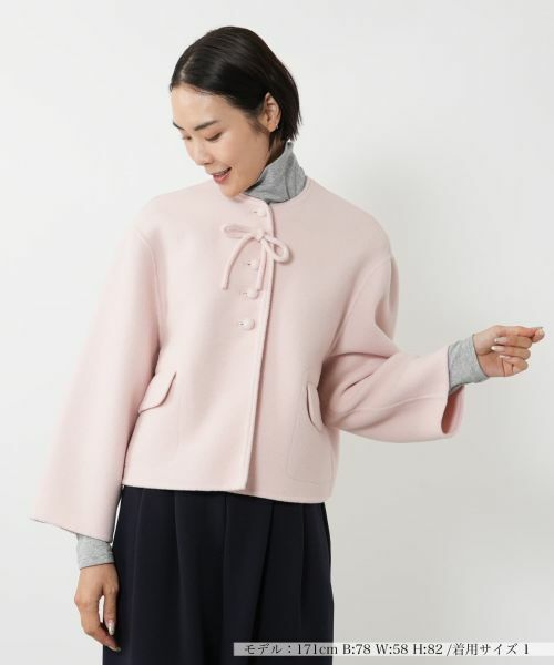 NEMIKA / ネミカ テーラードジャケット | リボンノーカラージャケット【NEMIKA】 | 詳細14