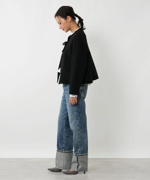 NEMIKA / ネミカ テーラードジャケット | リボンノーカラージャケット【NEMIKA】 | 詳細22