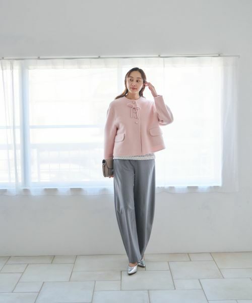 NEMIKA / ネミカ テーラードジャケット | リボンノーカラージャケット【NEMIKA】 | 詳細27