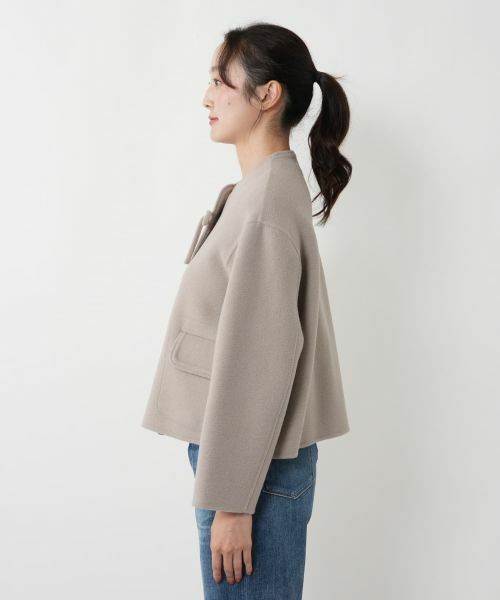 NEMIKA / ネミカ テーラードジャケット | リボンノーカラージャケット【NEMIKA】 | 詳細5