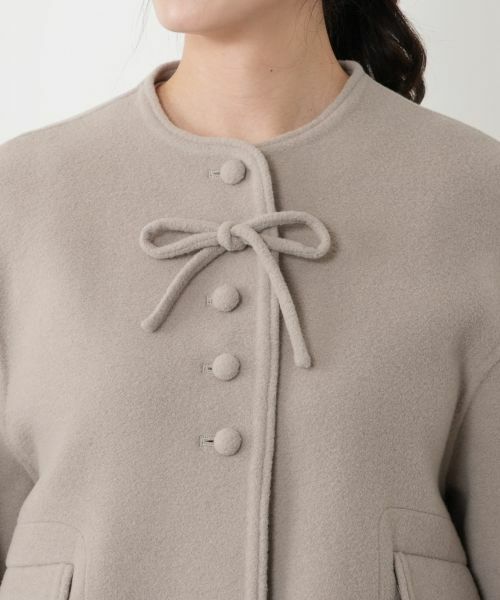 NEMIKA / ネミカ テーラードジャケット | リボンノーカラージャケット【NEMIKA】 | 詳細7