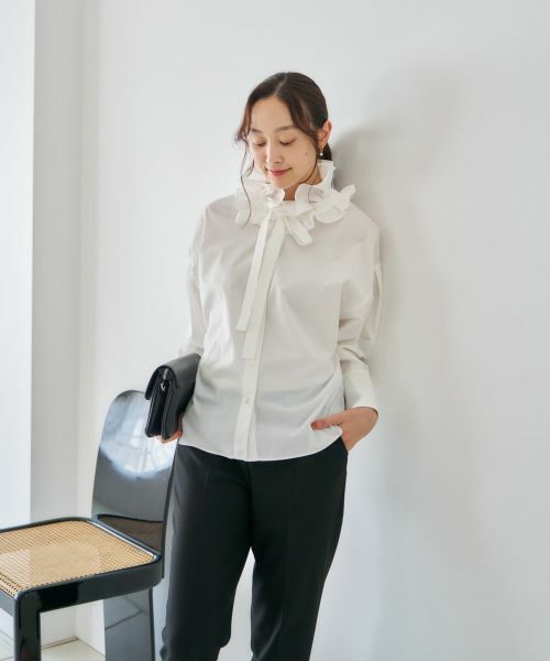 NEMIKA / ネミカ シャツ・ブラウス | フリルカラーボウタイブラウス【NEMIKA】 | 詳細24