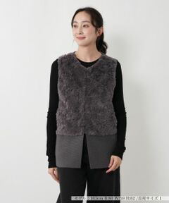 NEMIKA / ネミカ テーラードジャケット | ボア切替ベスト【NEMIKA】