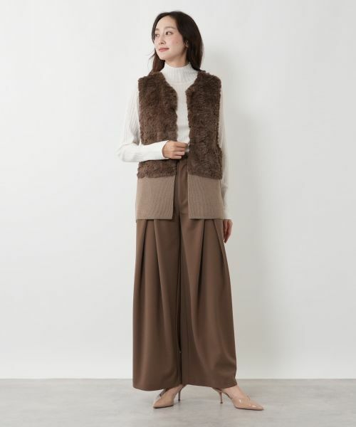 NEMIKA / ネミカ テーラードジャケット | ボア切替ベスト【NEMIKA】 | 詳細1
