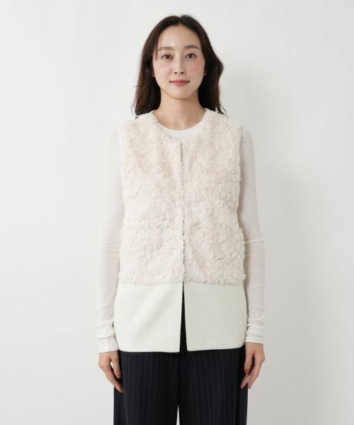 NEMIKA / ネミカ テーラードジャケット | ボア切替ベスト【NEMIKA】 | 詳細13