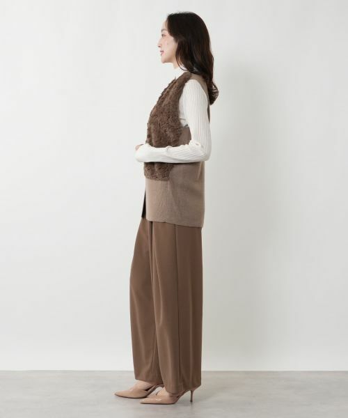 NEMIKA / ネミカ テーラードジャケット | ボア切替ベスト【NEMIKA】 | 詳細2