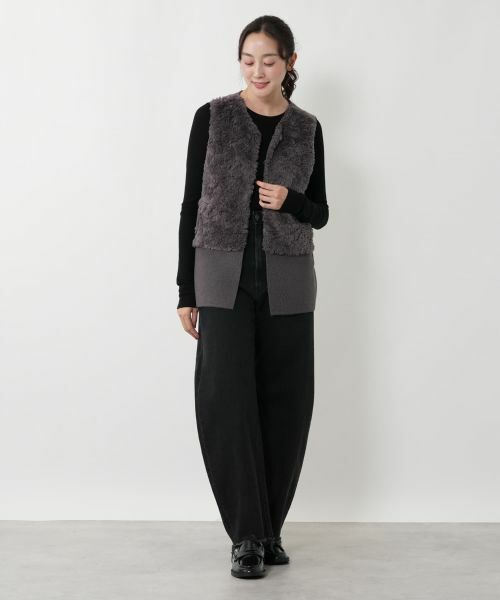 NEMIKA / ネミカ テーラードジャケット | ボア切替ベスト【NEMIKA】 | 詳細4