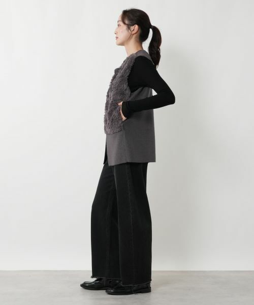 NEMIKA / ネミカ テーラードジャケット | ボア切替ベスト【NEMIKA】 | 詳細5