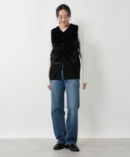 NEMIKA / ネミカ テーラードジャケット | ボア切替ベスト【NEMIKA】 | 詳細7