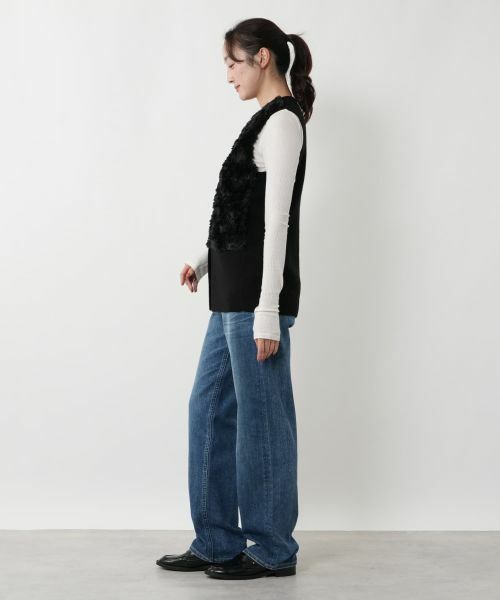 NEMIKA / ネミカ テーラードジャケット | ボア切替ベスト【NEMIKA】 | 詳細8