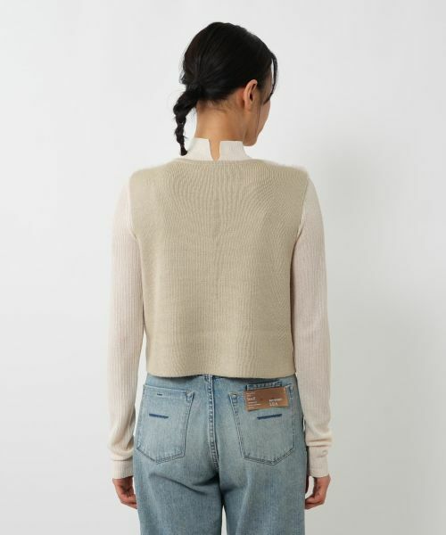 NEMIKA / ネミカ テーラードジャケット | ボア切替ショートベスト【NEMIKA】 | 詳細12