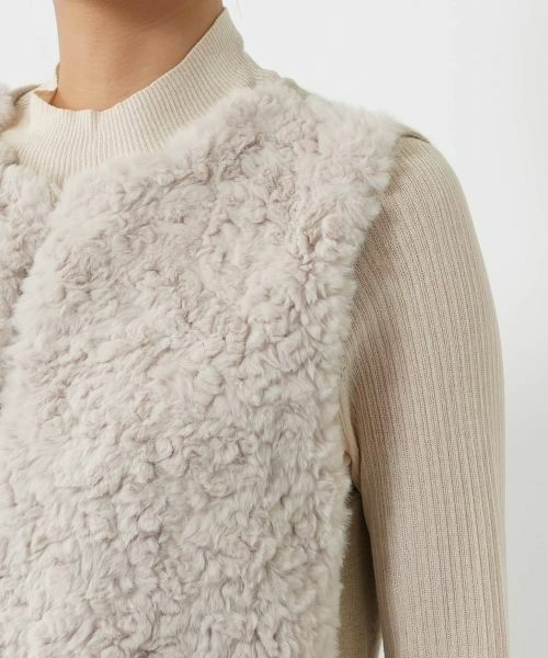 NEMIKA / ネミカ テーラードジャケット | ボア切替ショートベスト【NEMIKA】 | 詳細15