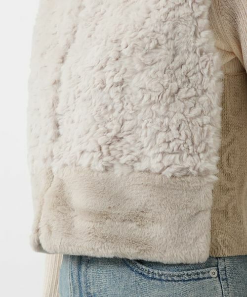 NEMIKA / ネミカ テーラードジャケット | ボア切替ショートベスト【NEMIKA】 | 詳細16
