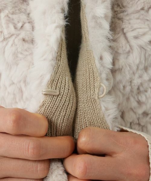 NEMIKA / ネミカ テーラードジャケット | ボア切替ショートベスト【NEMIKA】 | 詳細18