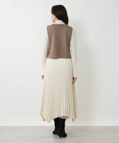 NEMIKA / ネミカ テーラードジャケット | ボア切替ショートベスト【NEMIKA】 | 詳細6