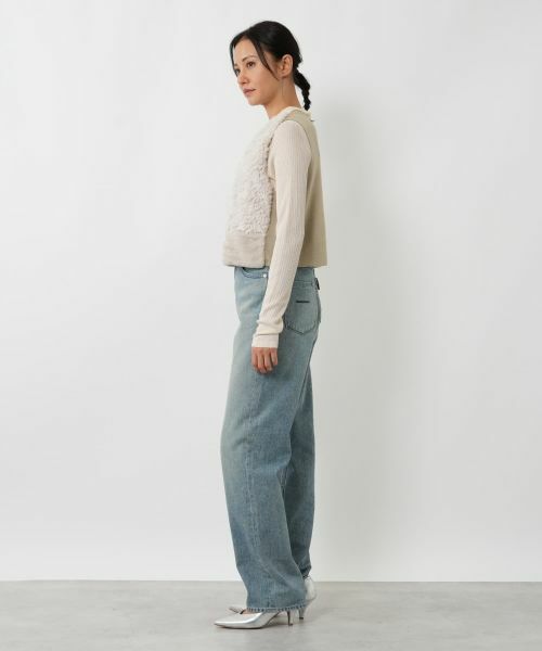 NEMIKA / ネミカ テーラードジャケット | ボア切替ショートベスト【NEMIKA】 | 詳細8