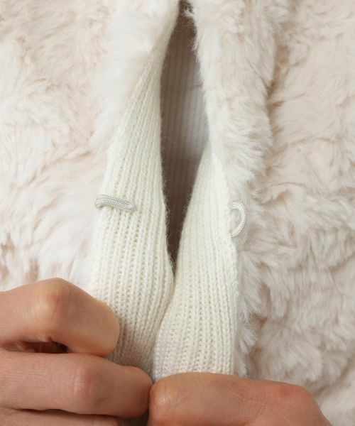 NEMIKA / ネミカ カーディガン・ボレロ | ボア切替カーディガン【NEMIKA】 | 詳細18