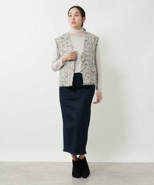 NEMIKA / ネミカ テーラードジャケット | フリンジベスト【NEMIKA】【CLARENSON】 | 詳細1