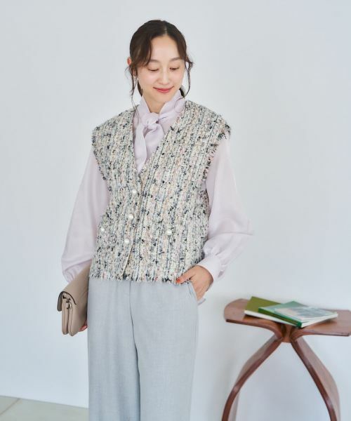 NEMIKA / ネミカ テーラードジャケット | フリンジベスト【NEMIKA】【CLARENSON】 | 詳細14