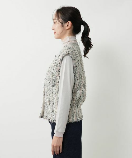 NEMIKA / ネミカ テーラードジャケット | フリンジベスト【NEMIKA】【CLARENSON】 | 詳細5