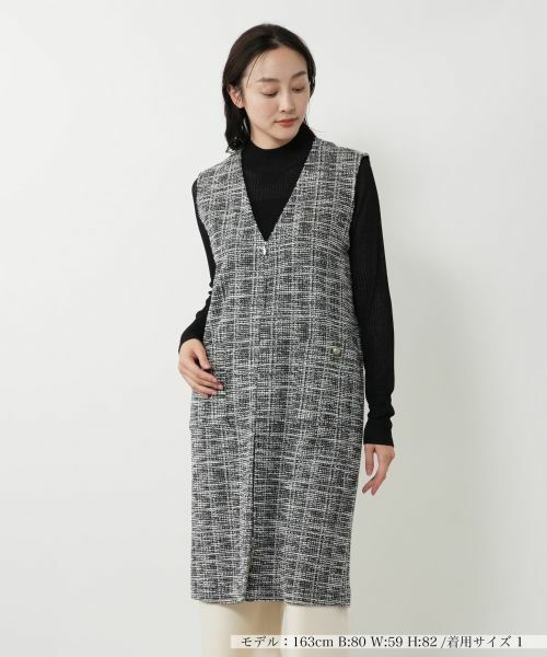 NEMIKA/ネミカ ロングベスト【NEMIKA】 ブラック 9(M) NEMIKA/ネミカ ロングベスト【NEMIKA】 ブラック 9(M)