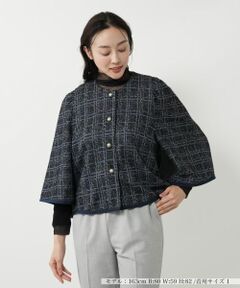 NEMIKA / ネミカ テーラードジャケット | ノーカラーラメジャケット【NEMIKA】