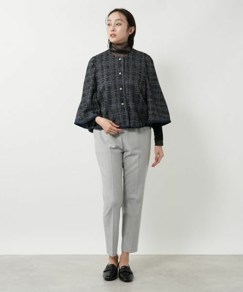 NEMIKA / ネミカ テーラードジャケット | ノーカラーラメジャケット【NEMIKA】 | 詳細1