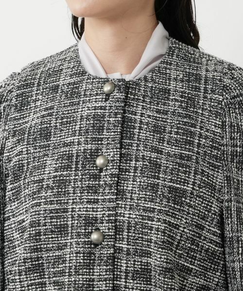 NEMIKA / ネミカ テーラードジャケット | ノーカラーラメジャケット【NEMIKA】 | 詳細13