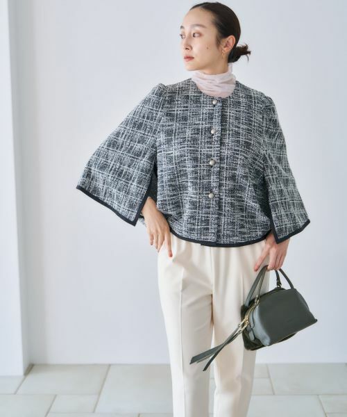 NEMIKA / ネミカ テーラードジャケット | ノーカラーラメジャケット【NEMIKA】 | 詳細20