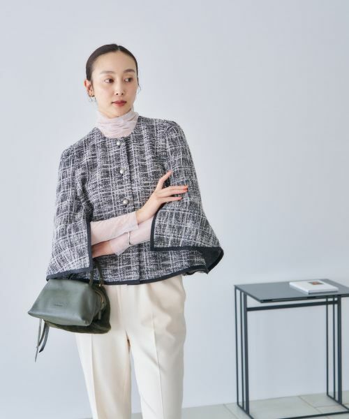 NEMIKA / ネミカ テーラードジャケット | ノーカラーラメジャケット【NEMIKA】 | 詳細21