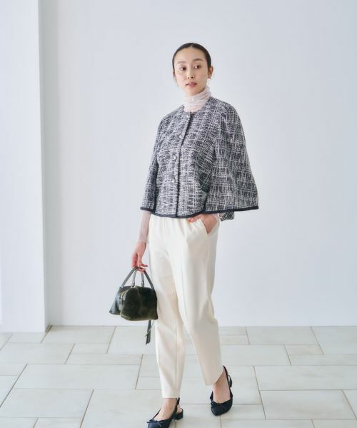 NEMIKA / ネミカ テーラードジャケット | ノーカラーラメジャケット【NEMIKA】 | 詳細23