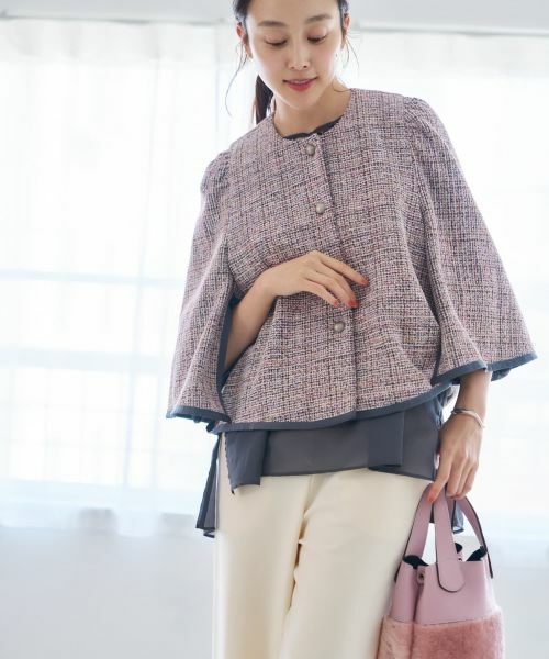 NEMIKA / ネミカ テーラードジャケット | ノーカラーラメジャケット【NEMIKA】 | 詳細26