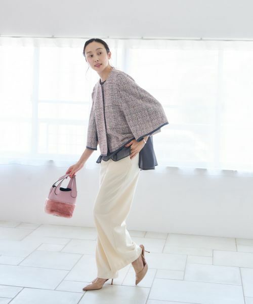 NEMIKA / ネミカ テーラードジャケット | ノーカラーラメジャケット【NEMIKA】 | 詳細29