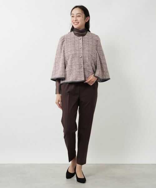 NEMIKA / ネミカ テーラードジャケット | ノーカラーラメジャケット【NEMIKA】 | 詳細4