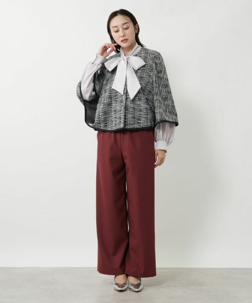 NEMIKA / ネミカ テーラードジャケット | ノーカラーラメジャケット【NEMIKA】 | 詳細7