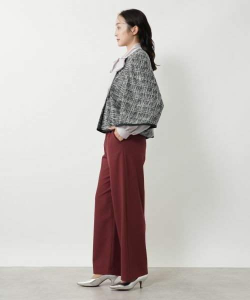 NEMIKA / ネミカ テーラードジャケット | ノーカラーラメジャケット【NEMIKA】 | 詳細8