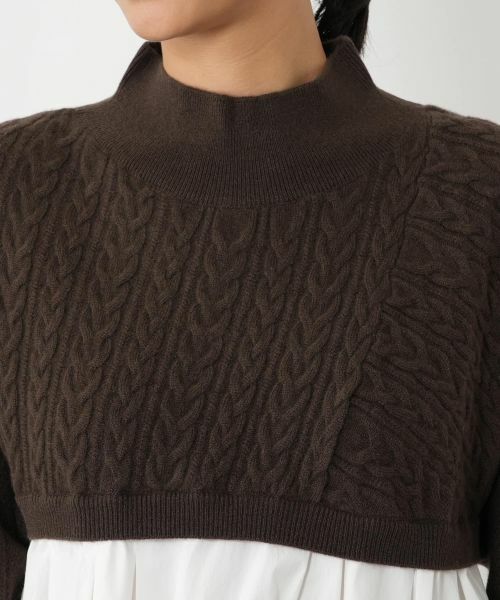 NEMIKA / ネミカ ニット・セーター | ニット切替フレアプルオーバー【NEMIKA】 | 詳細10