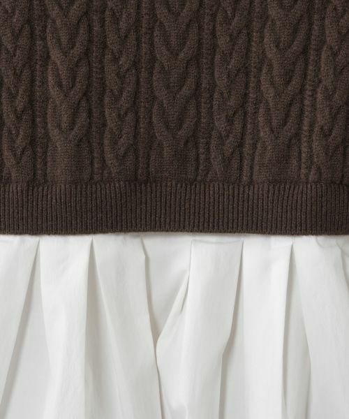 NEMIKA / ネミカ ニット・セーター | ニット切替フレアプルオーバー【NEMIKA】 | 詳細14