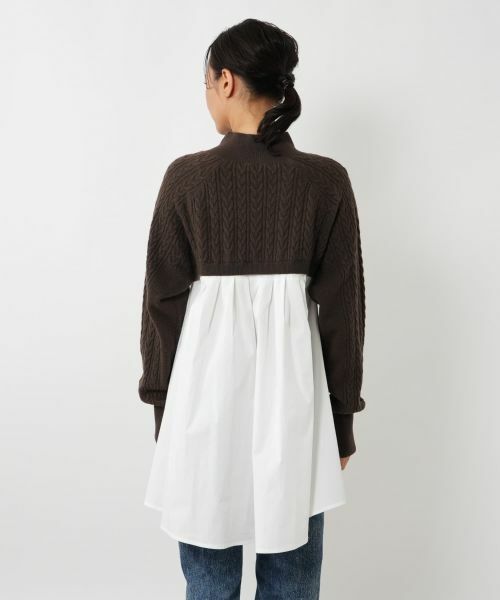 NEMIKA / ネミカ ニット・セーター | ニット切替フレアプルオーバー【NEMIKA】 | 詳細9