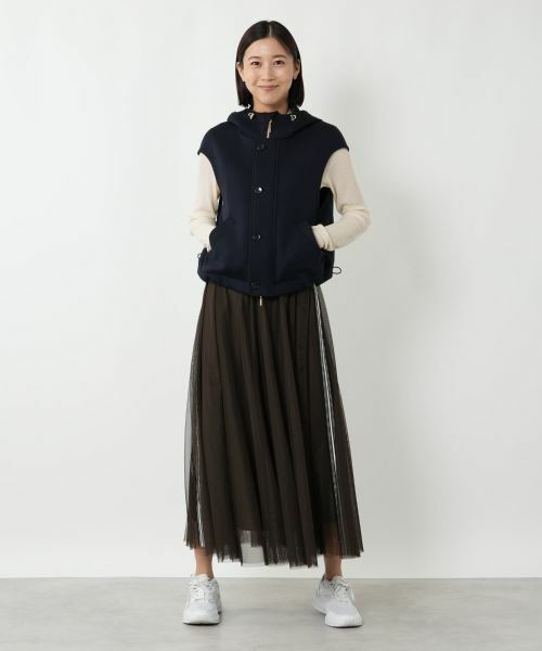 NEMIKA / ネミカ ミニ・ひざ丈スカート | チュールロングスカート【NEMIKA】 | 詳細1