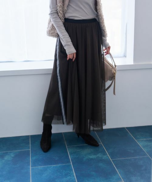 NEMIKA / ネミカ ミニ・ひざ丈スカート | チュールロングスカート【NEMIKA】 | 詳細18