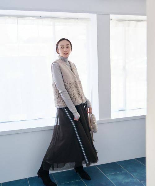 NEMIKA / ネミカ ミニ・ひざ丈スカート | チュールロングスカート【NEMIKA】 | 詳細21