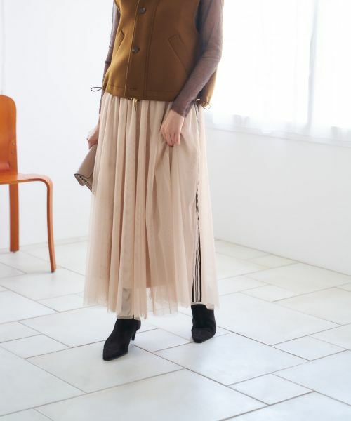 NEMIKA / ネミカ ミニ・ひざ丈スカート | チュールロングスカート【NEMIKA】 | 詳細24