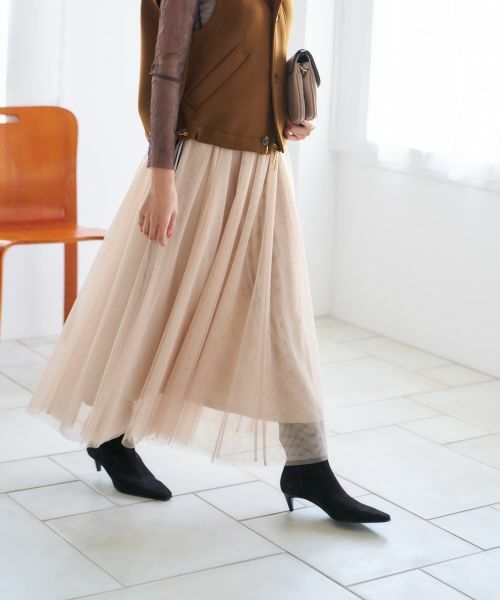 NEMIKA / ネミカ ミニ・ひざ丈スカート | チュールロングスカート【NEMIKA】 | 詳細25